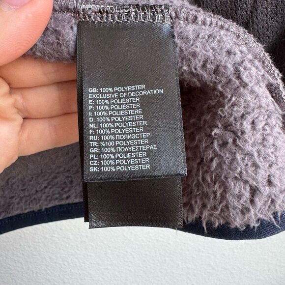 The North Face Jacket Campshire Vest Sherpa Fleece Full Zip Cozy Rabbit Grey XL - Picture 10 of 10